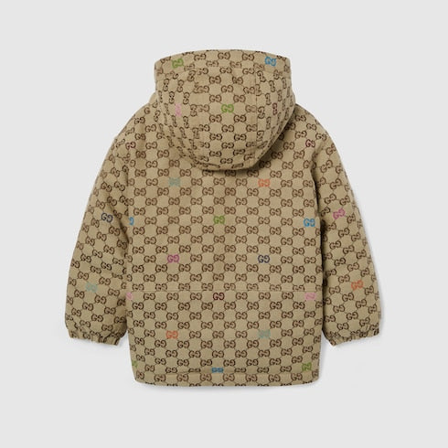 Children's padded GG canvas coat
