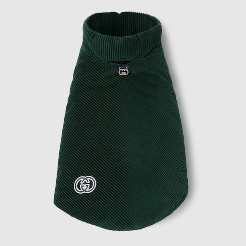 Reversible corduroy pet coat
