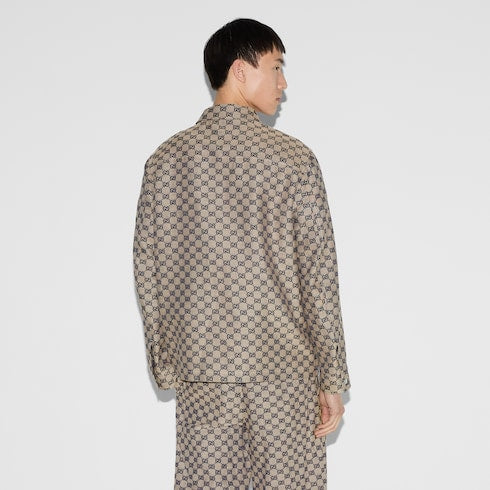 GG linen blend canvas jacket