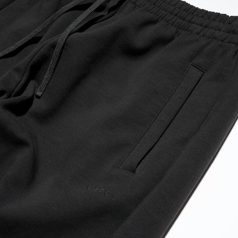 Stretch cotton jersey sportswear pants