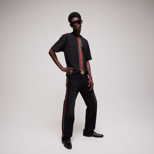 Cotton jersey T-shirt with print