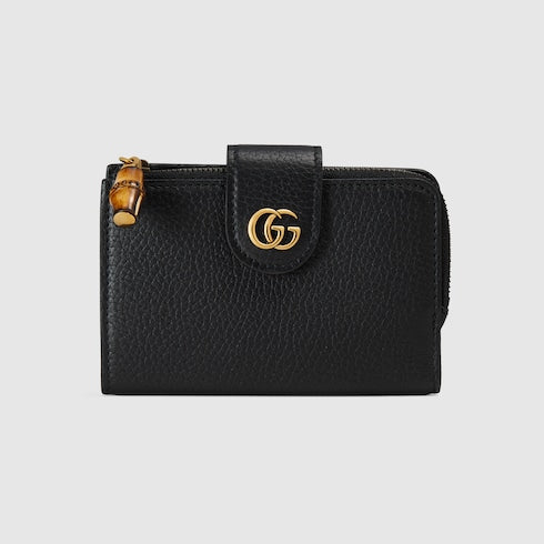 Medium Double G wallet with bamboo