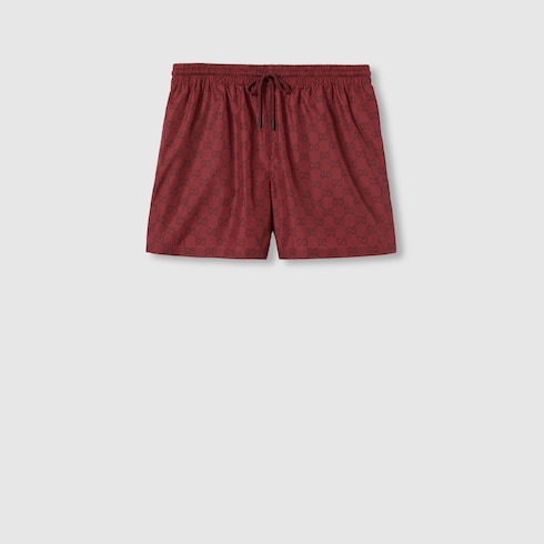 GG print nylon swim short