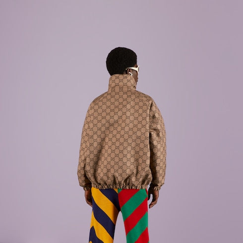 Reversible GG canvas jacket