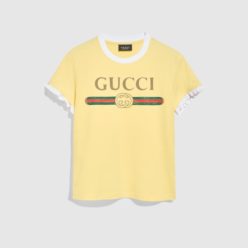 Cotton jersey T-shirt with print