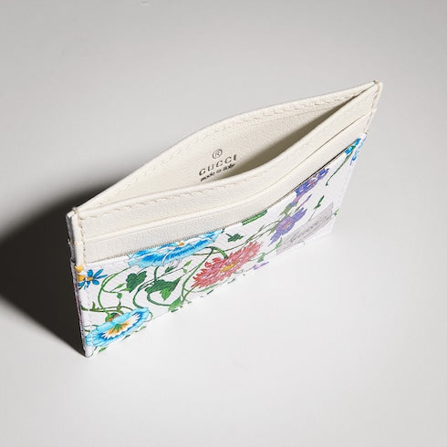 Flora-motif card case