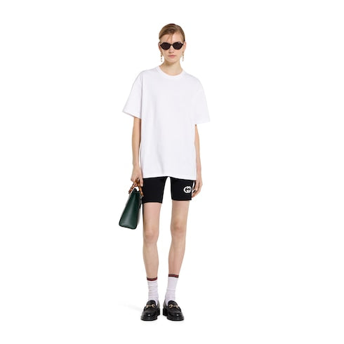 Cotton jersey T-shirt with embroidery