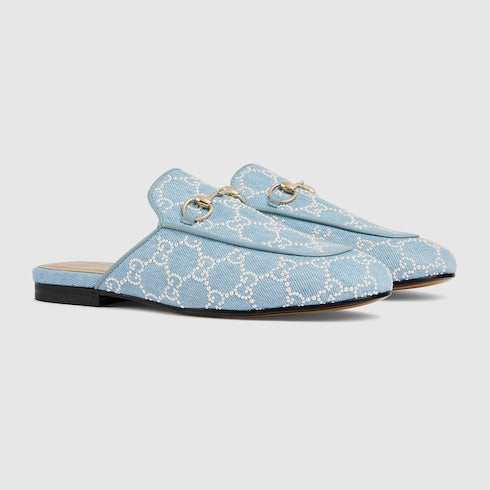 Women's Princetown slipper with pearls