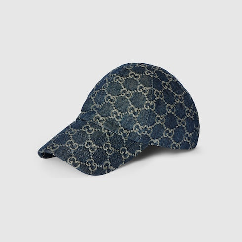 GG cotton denim baseball hat