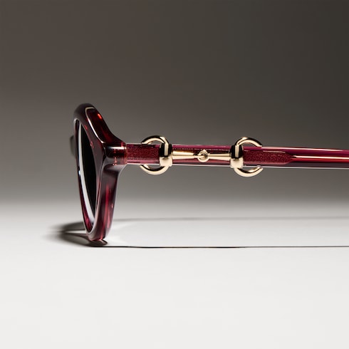 Oval-frame sunglasses