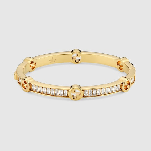 Gucci Blondie crystal bangle bracelet
