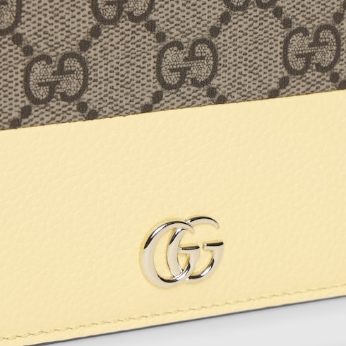 Bi-color GG Marmont wallet on chain