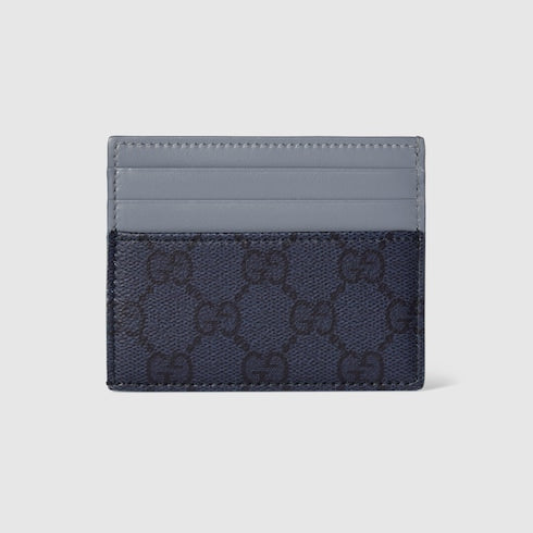 Dusty blue trim GG card case