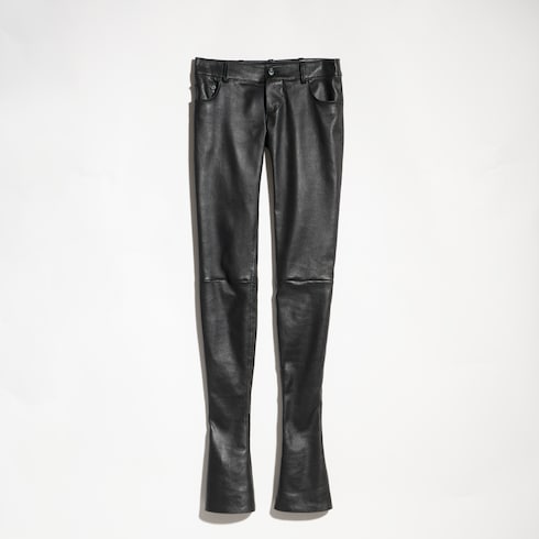 Lightweight stretch leather pants