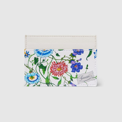 Flora-motif card case