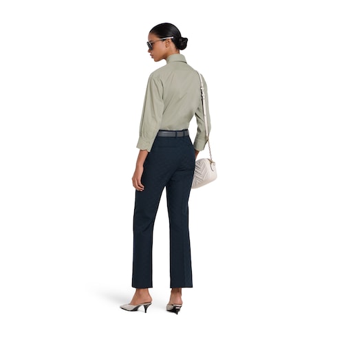 GG cotton gabardine pants