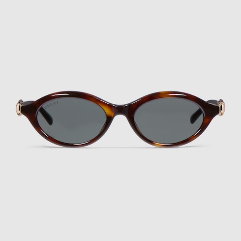 Oval-frame sunglasses