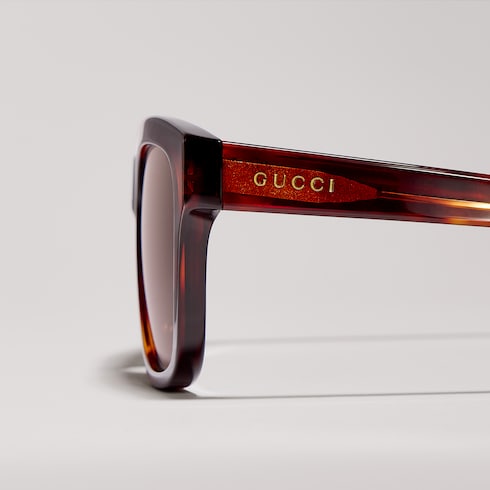 Rectangular-frame sunglasses