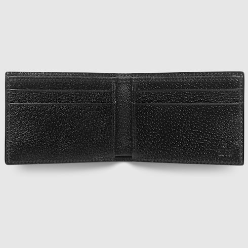 Black Leather GG Marmont Bi-Fold Wallet