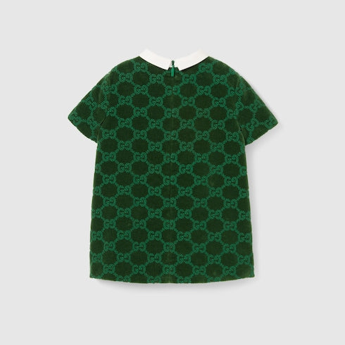 Baby GG cotton velvet dress