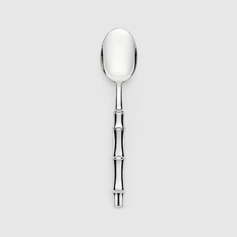 Dessert spoons with bamboo motif, set of two