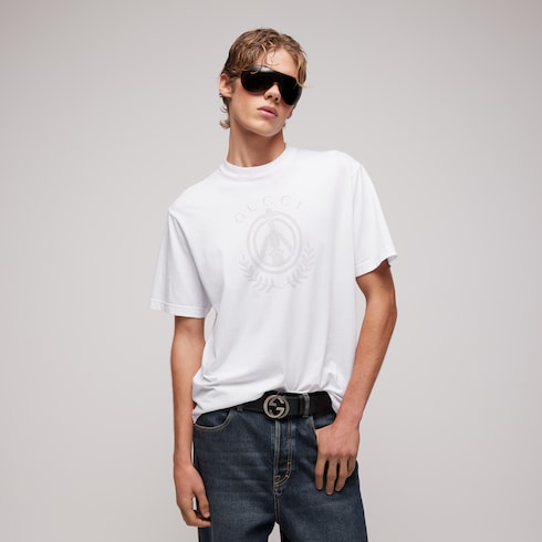 Cotton jersey T-shirt with print