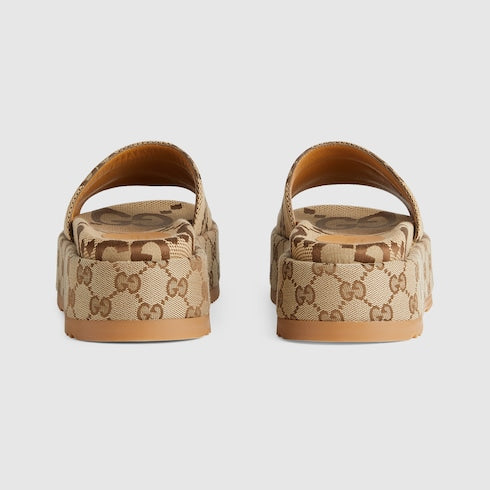 Women's platform slide sandal