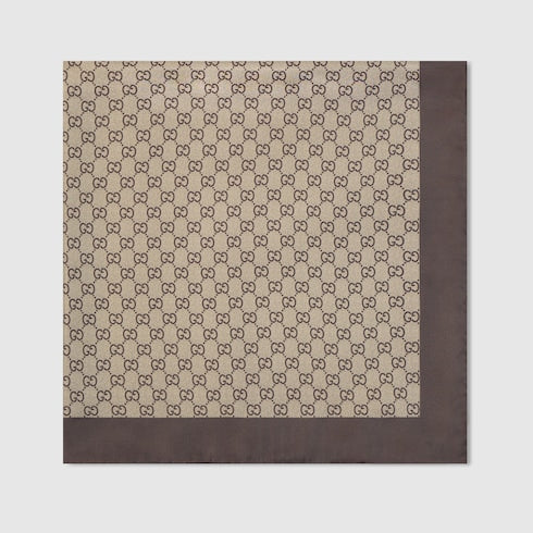 GG silk twill jacquard carré