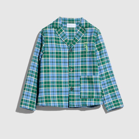 Children's cotton tartan shirt