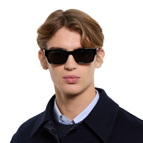 Rectangular frame sunglasses