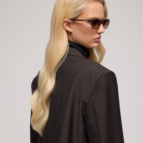 Rectangular-frame sunglasses