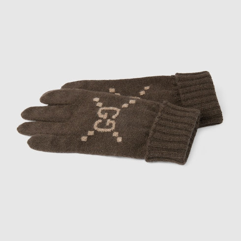 GG cashmere gloves