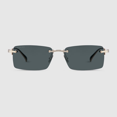 Rectangular frame sunglasses