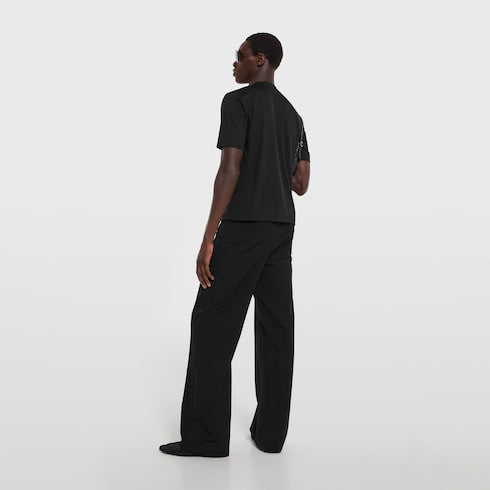 Soft rayon jersey T-shirt with embroidery