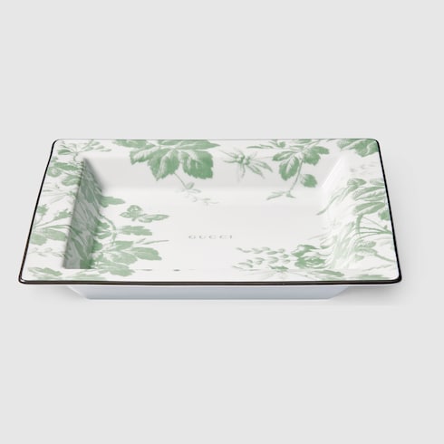 Herbarium print large trinket tray
