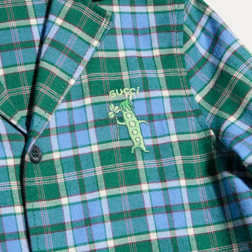 Children's cotton tartan shirt