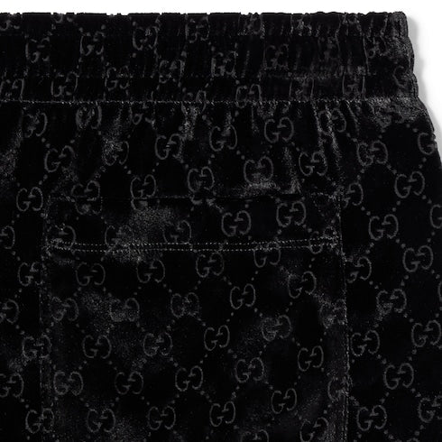 GG velvet devoré sportswear pants