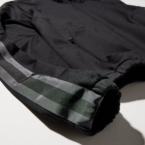 Cotton jersey zip jacket with muted Web