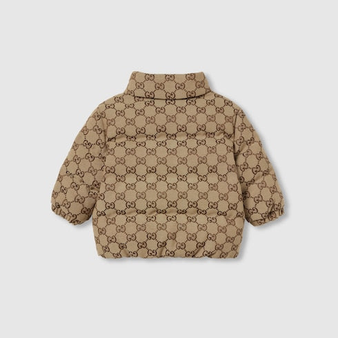 Baby GG canvas padded jacket