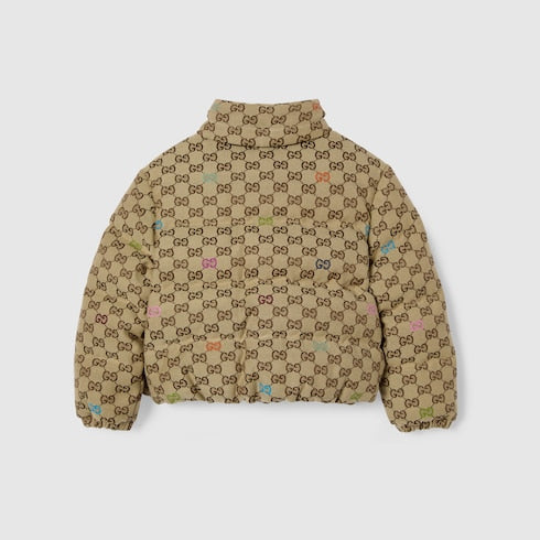 Children's padded GG canvas jacket