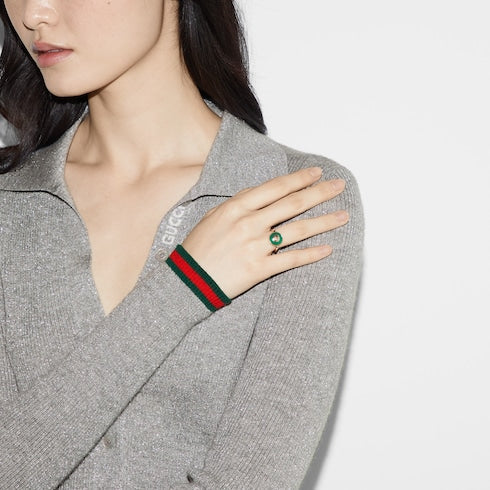 Gucci Interlocking 18k ring