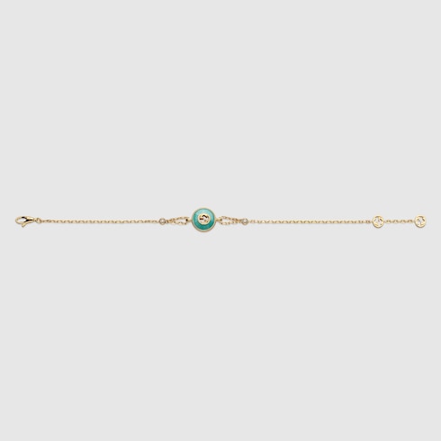 Gucci Interlocking 18k chain bracelet
