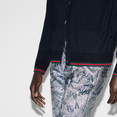 Extra fine cashmere silk cardigan