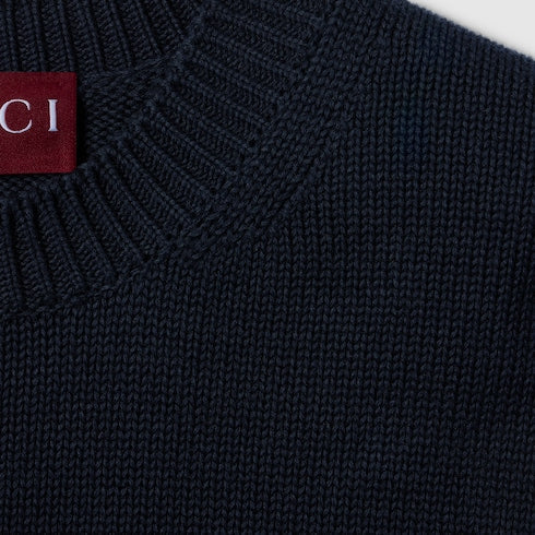 Cotton sweatshirt with embroidery