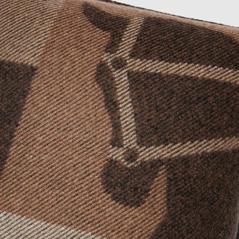 Wool jacquard cushion