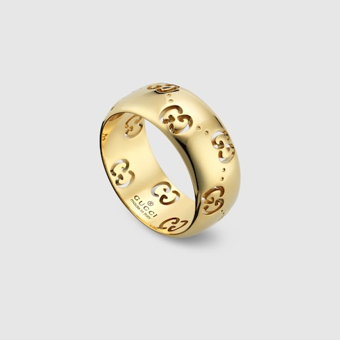 Icon 18k GG wide ring