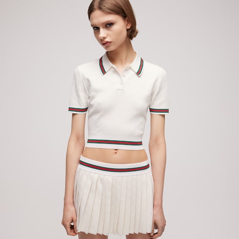 GG extra fine cotton jacquard polo shirt
