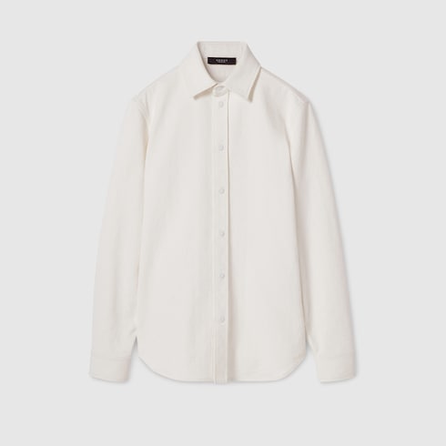 GG cotton denim jacquard shirt