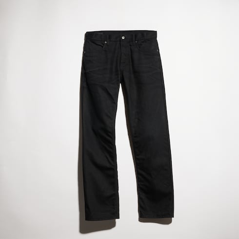 Cotton denim pants