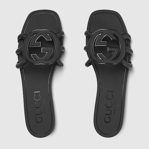 Women's Interlocking G slide sandal